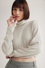 Bennet Turtleneck Top Light Grey