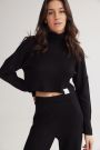 Bennet Turtleneck Top Black