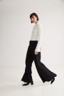 Colyn Pleated Wide Pants Black