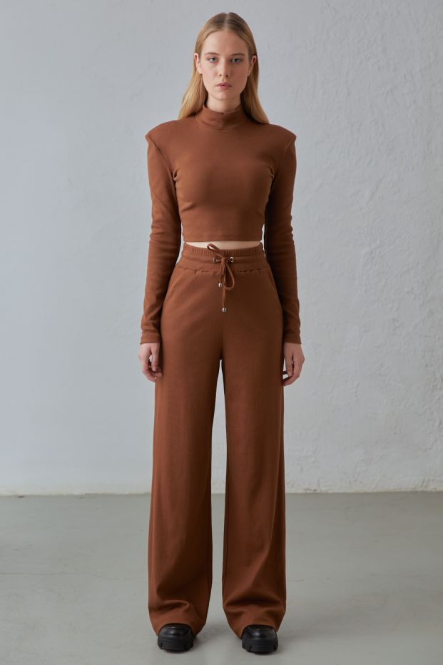 Pauline Rib-Knit Pants