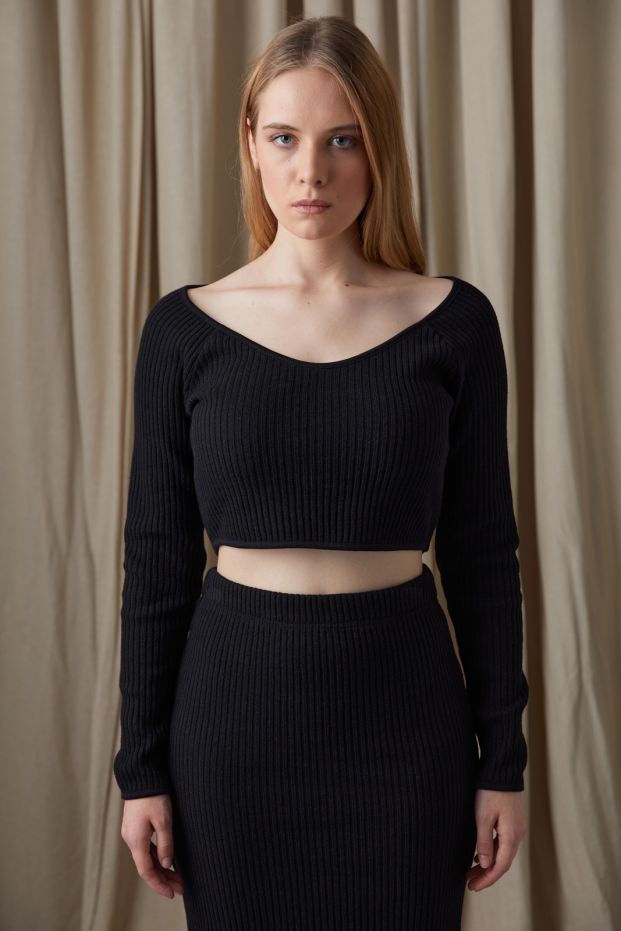 Cosmos Rib-Knit Top