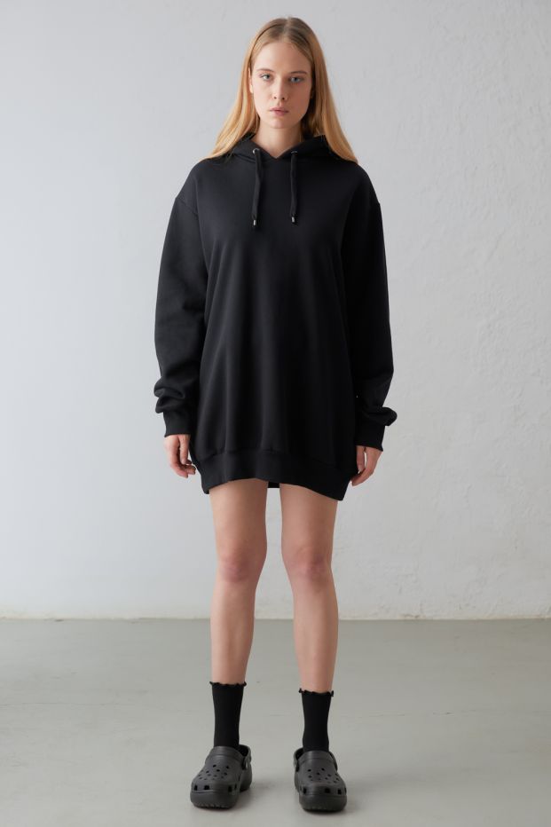 Bussin’ Hooded Sweater Dress