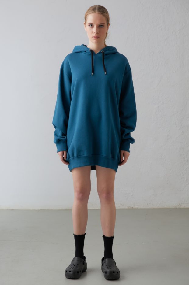 Bussin’ Hooded Sweater Dress