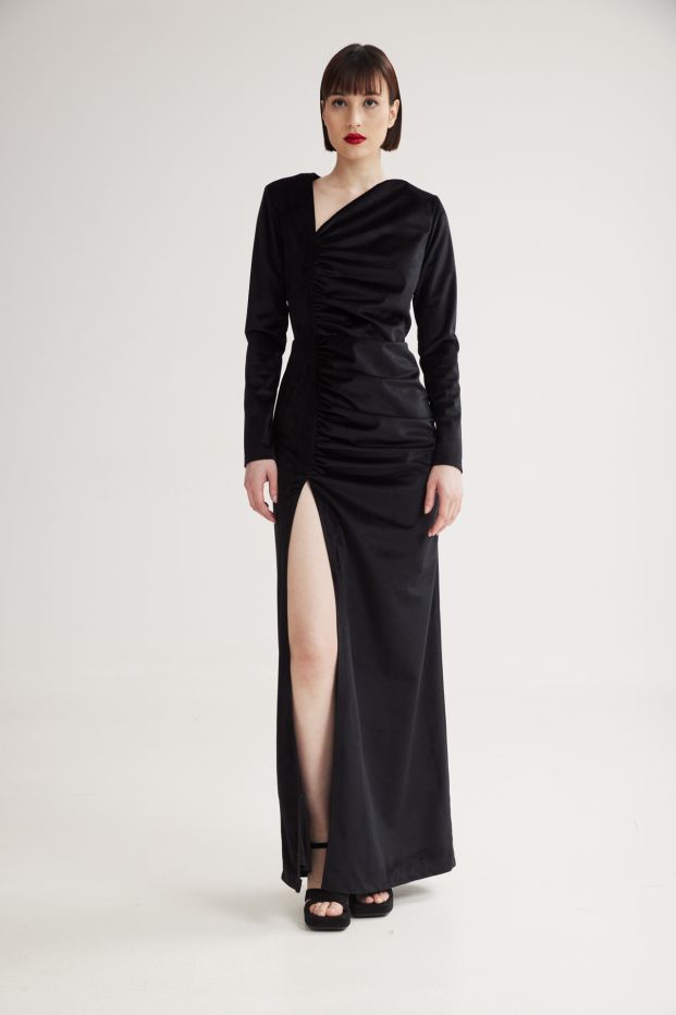 Fierce Velvet Dress Black