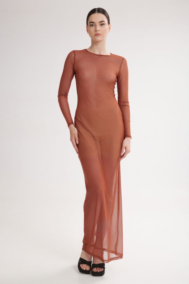 Aura Dress Brown