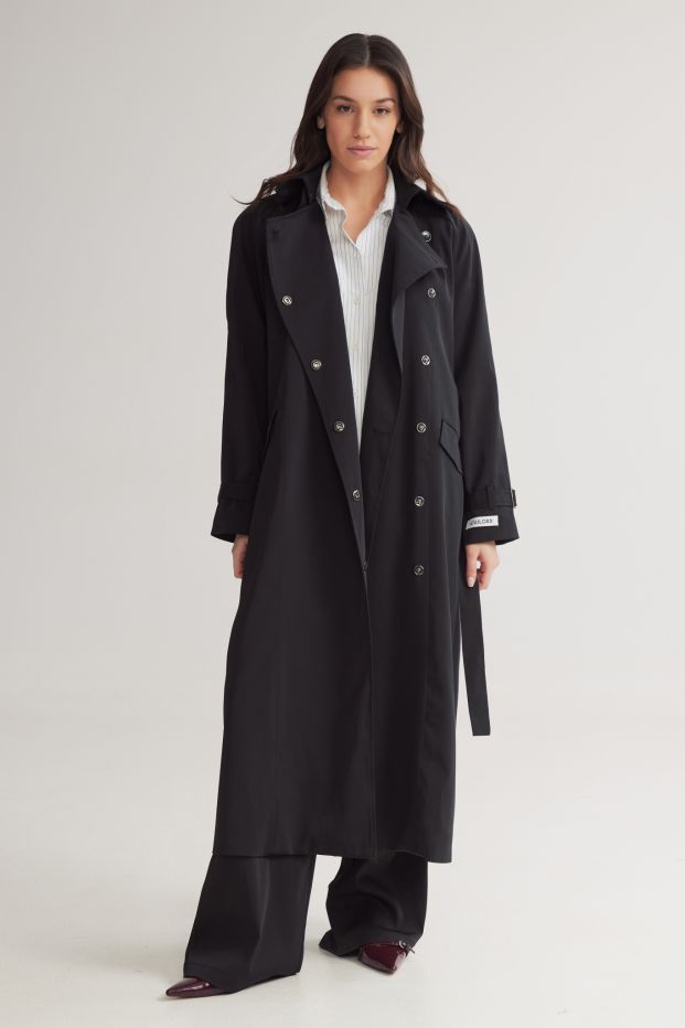 Sherlock Long Overcoat Black