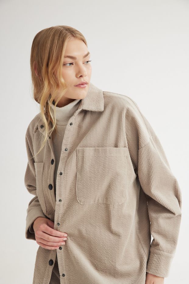 Rural Corduroy Shirt Beige