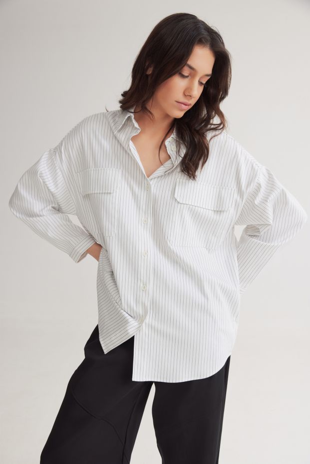 Jack Striped Shirt White