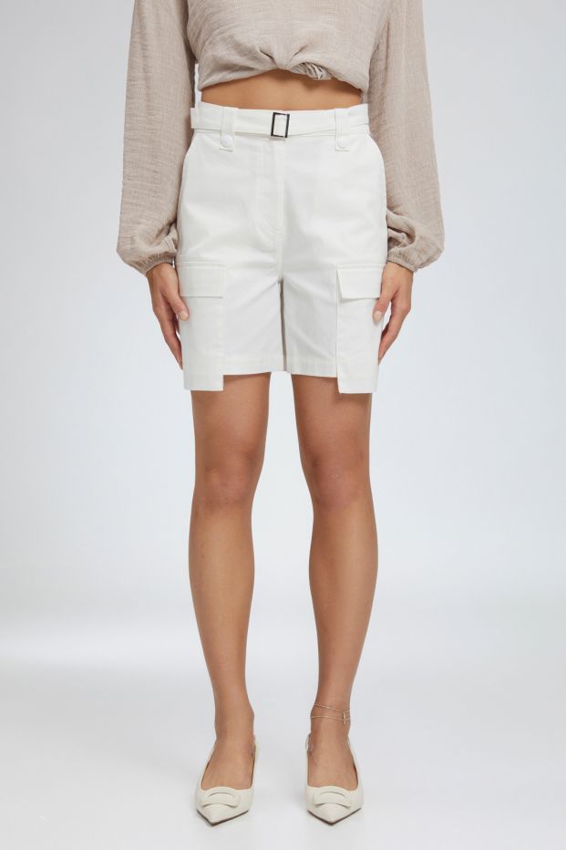 Heather Belted Shorts