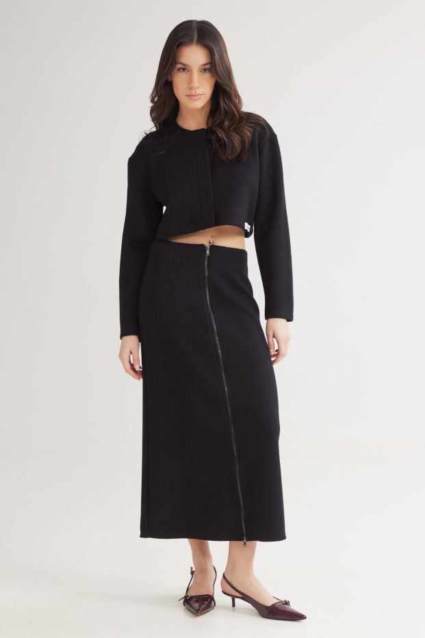 Cheeky Long Skirt Black