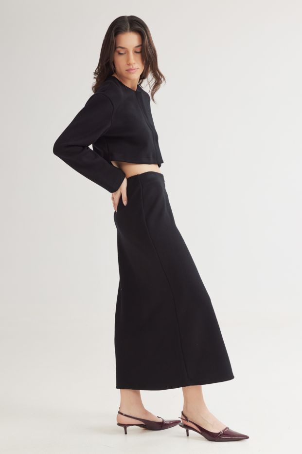 Cheeky Long Skirt Black