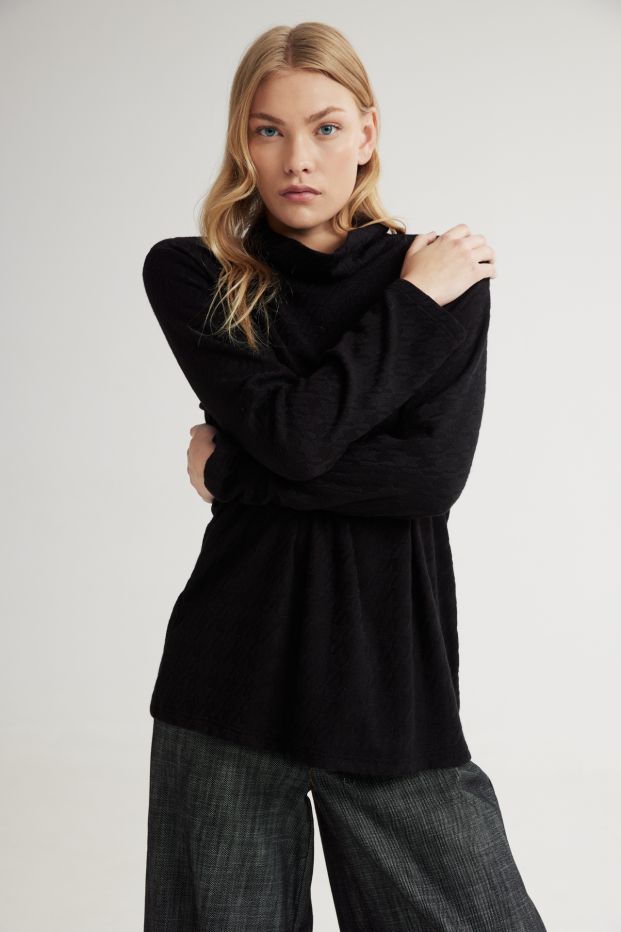 Banks Turtleneck Top Black