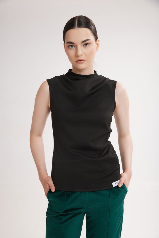 Emma Sleeveless Top Black