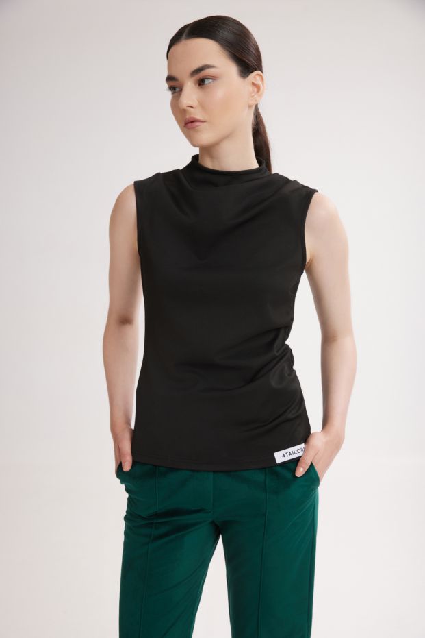 Emma Sleeveless Top Black