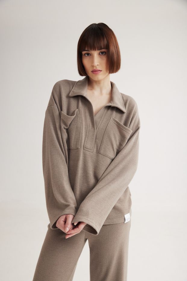 Winter Top Light Taupe