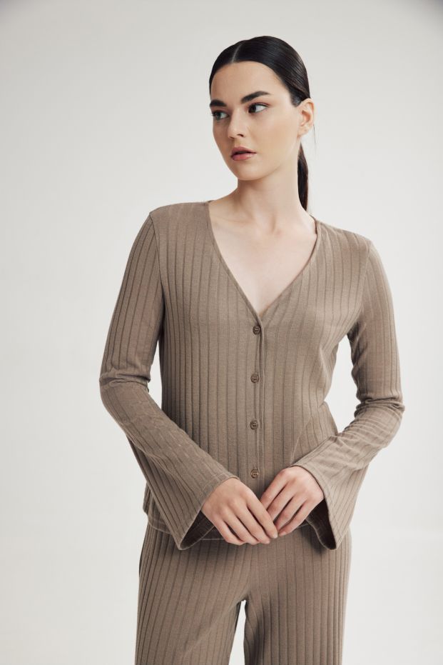 Olia Top Taupe