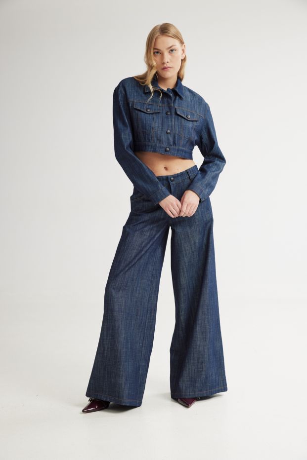 Tansy Denim Wide Pants