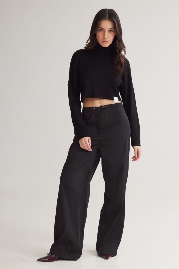 Carlo Wide Pants Black