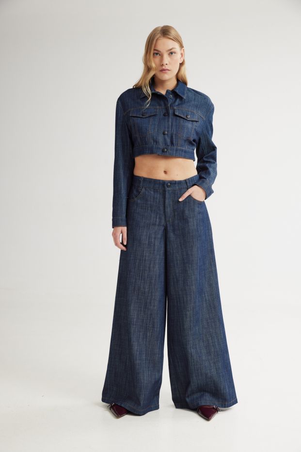 Tansy Denim Wide Pants