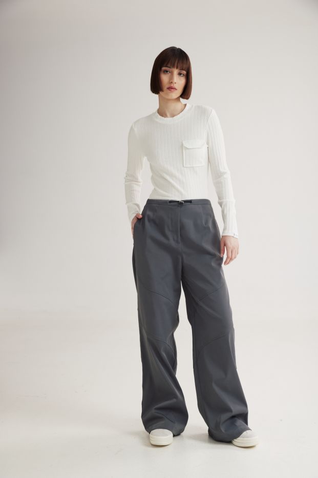 Carlo Wide Pants Grey