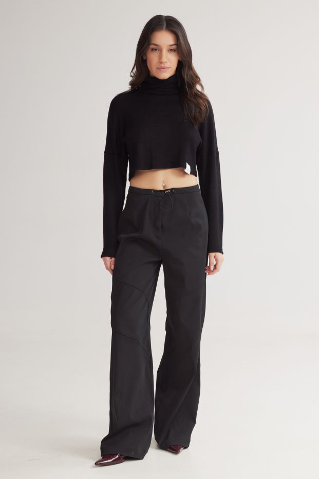 Carlo Wide Pants Black