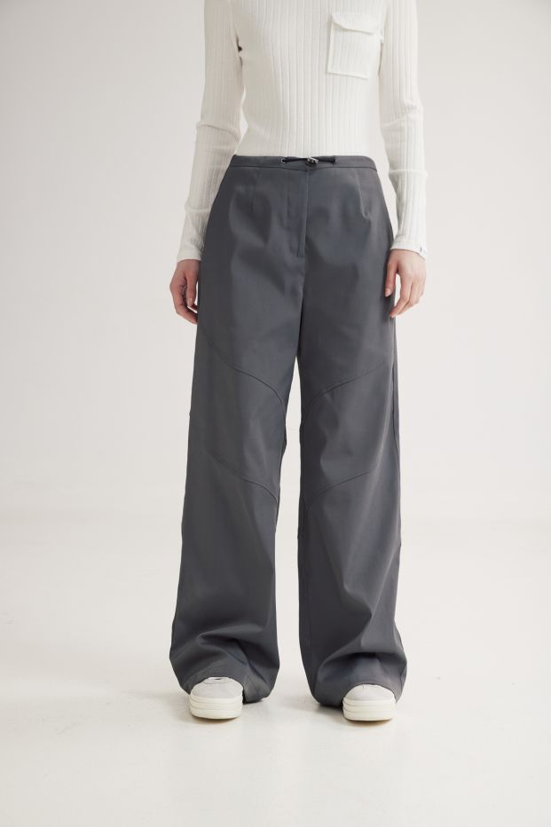 Carlo Wide Pants Grey