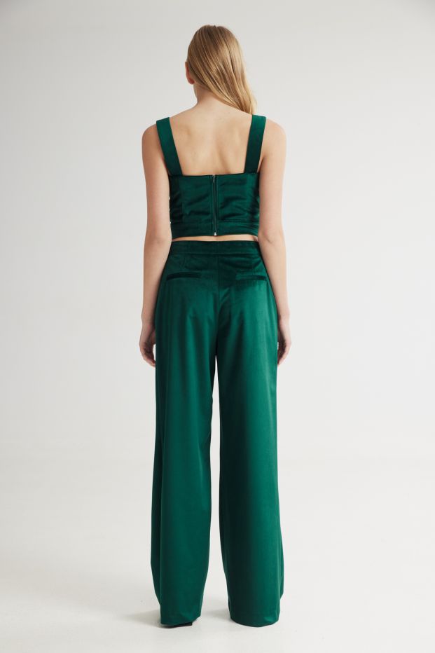 Scarlet Velvet Pants Green