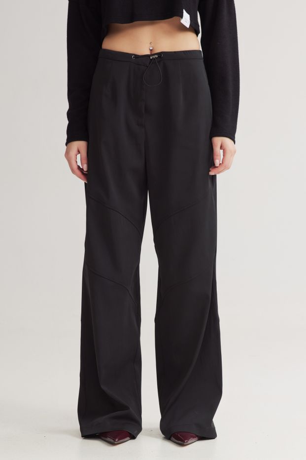 Carlo Wide Pants Black